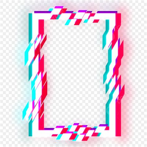 Rectangle Borders Clipart Hd Png Rectangle Glitch Border Frame Glitch