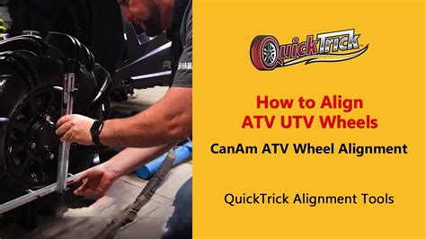 How To Align Atv Utv Wheels Canam Atv Wheel Alignment Quicktrick