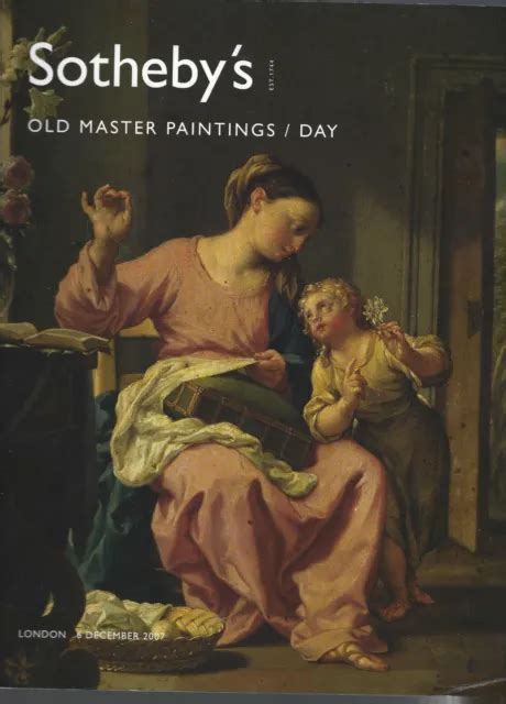 Catalogo Asta Sotheby S London Dipinti Antichi Old Master Paintings