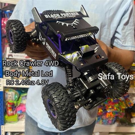 Jual Mobil Rc Rock Crawler Body Metal Led Ghz Mainan Remote Kontrol