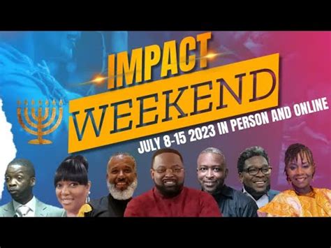 Impact Weekend Day Dr William Brown The Impact Empowering The