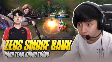 ZEUS SMURF TẠI RANK THÁCH ĐẤU MÁY CHỦ BẮC MỸ VÀ GÁNH TEAM KHÔNG TƯỞNG