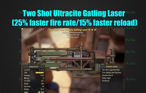 Buy Two Shot Ultracite Gatling Las In Fallout 76 Items Offer 2327237586