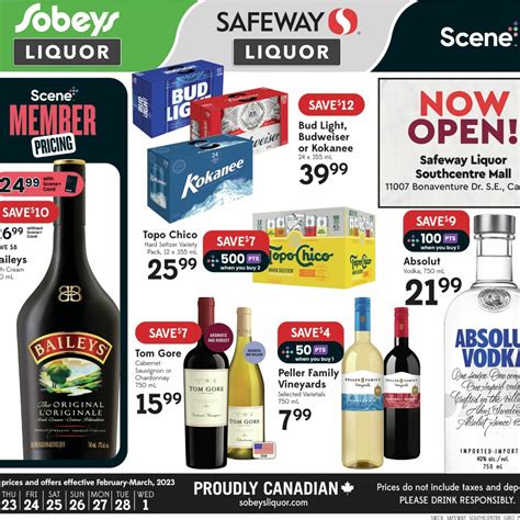 Safeway Weekly Flyer - Southcentre Mall Store Only - Liquor Specials