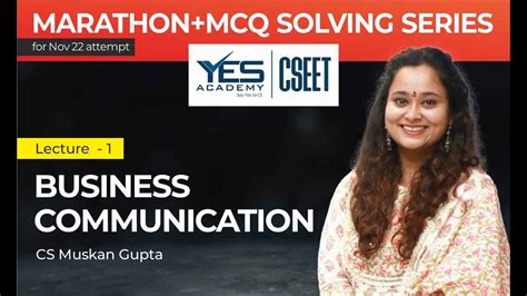 Cseet Business Communication Marathon Mcq Solving For Nov Cs