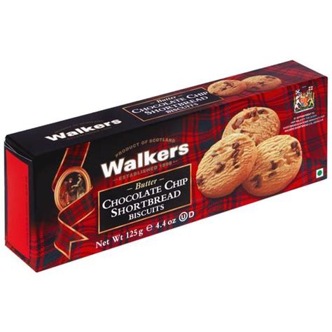 Buy Walkers Butter Chocolate Chip Shortbread Biscuits Delicious Cookies Vanilla Flavour