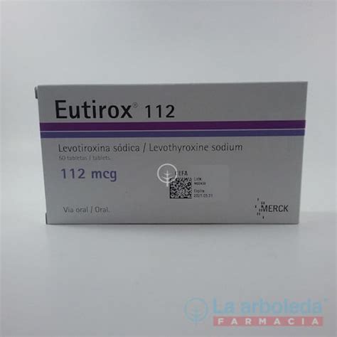 Eutirox 112mcg X 50 Tabletas