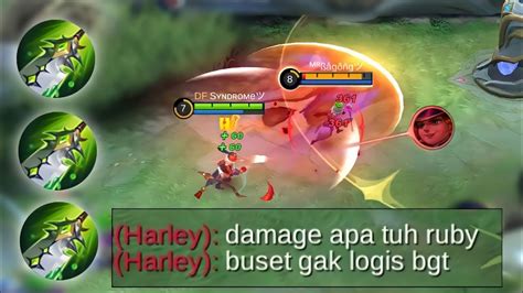 Musuh Kena Mental Permanent Lihat Damage Ruby Build Ruby Paling Gila