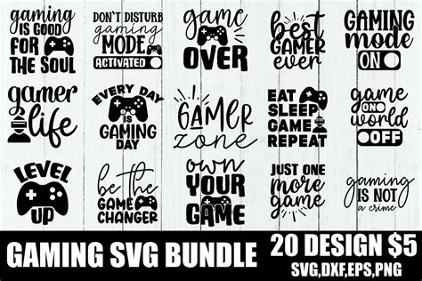 Gaming Svg Bundle Graphic By Blackcraft Creative Fabrica