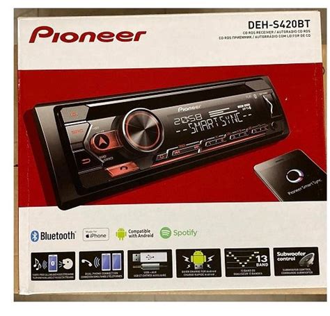 Pioneer Deh S Bt Din Cd Tuner With Bluetooth Usb Spotify Pioneer