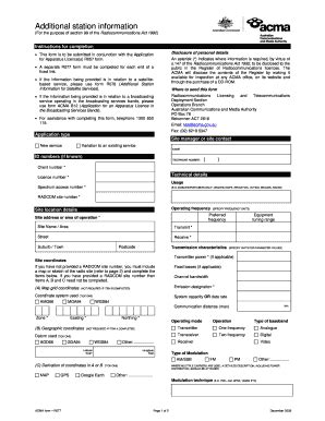 Fillable Online Acma Gov Acma Licence Form R077 Fax Email Print PdfFiller