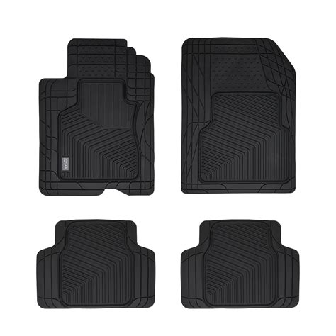 SmartFit 4 Piece All Weather Heavy Duty Car Floor Mats Universal Fit