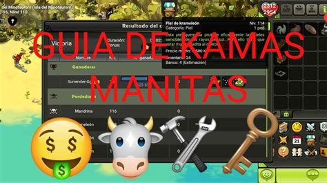 GUIA DE KAMAS sacándole provecho al oficio MANITAS super fácil DOFUS