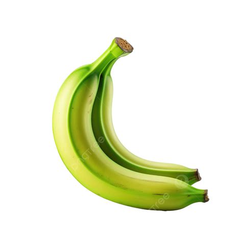 Green Banana Isolated Banana Green Fruit Png Transparent Image And