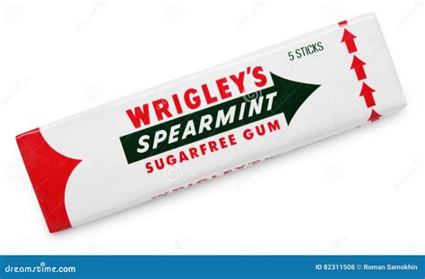 Wrigley S Spearmint Sugarfree Chewing Gum Editorial Stock Photo Image