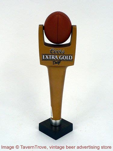 1990s Coors Extra Gold Beer Football 9 Inch Tap Sold At Auction On 21st