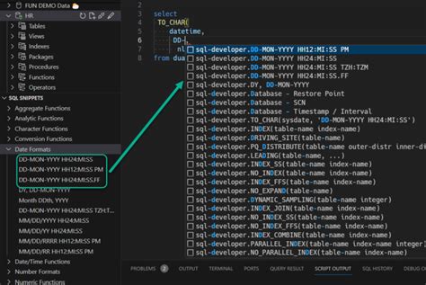 Adding Custom Snippets In Vs Code For Sql Developer