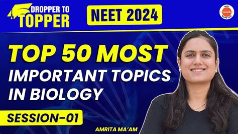 Top Most Important Topics In Biology Dropper To Topper Neet