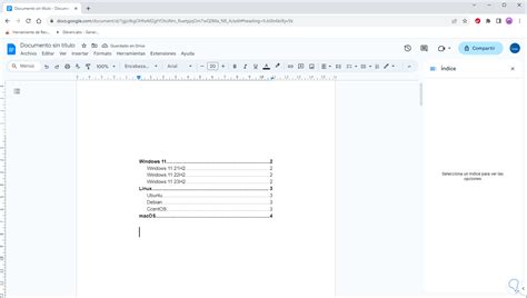 Insertar Tabla De Contenidos En Google Doc Solvetic