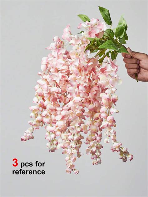 1pc Artificial Wisteria Flower Silk Fake Wisteria Vine Plastic Hanging