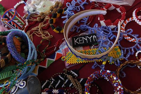 Maasai Women Make Sell And Display Their Bead Work Flickr