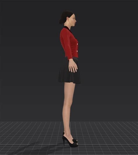 Girls Outfit Marvelous Project 3d Model Club Service Girl Dress 3d Model Animated Rigged Cgtrader