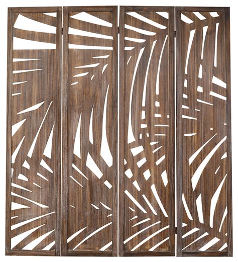 Proman Products Home Decorative Palm Spring Folding Screen Divider