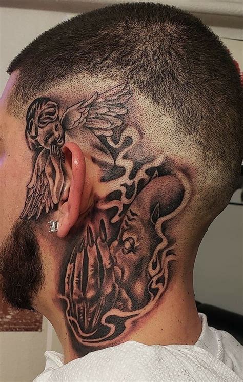 Pin By On Tattoos Side Neck Tattoo Neck Tattoo Neck Tattoo For Guys