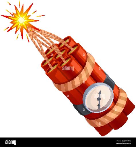 Dynamite Timer Cartoon Vector Illustration Stock Vector Image Art Alamy