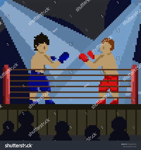 Pixel Art Illustration Boxing Ring Two