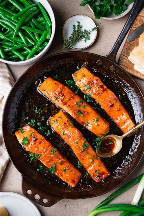 Bourbon Glazed Salmon The Seasoned Mom