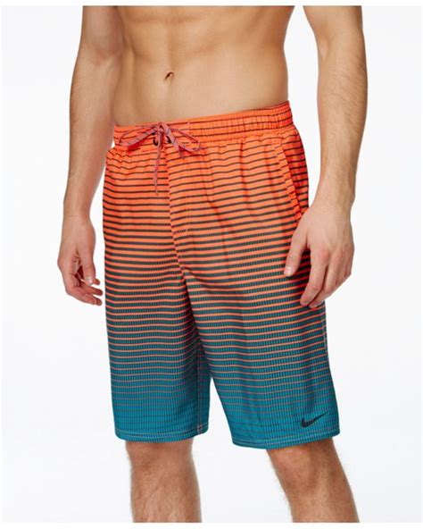 Nike Performance Quick Dry Swim Trunks in Orange for Men (Bright ...