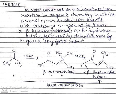 Explain Aldol Condensation