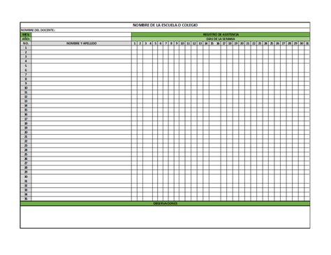 Lista De Asistencia Ejemplos Y Formatos Excel Word Y Pdfs Descarga My