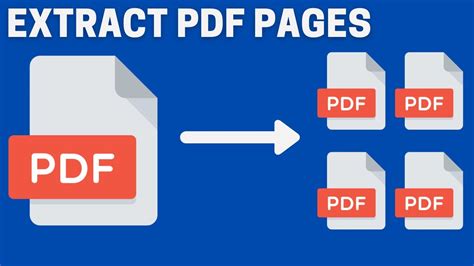 How To Extract Pages From Pdf Youtube