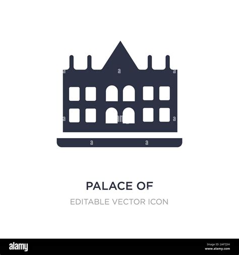 Palace Of Versailles Icon On White Background Simple Element