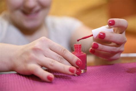 Girl With Beautiful Nails Stock Photo Image Of Makeup 173422898