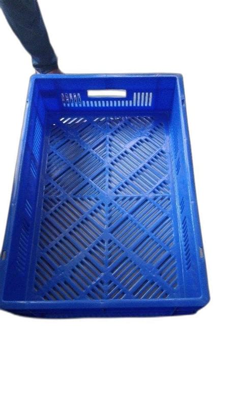 Rectangular Solid Box Plastic Vegetable Crate 600x400x125 Capacity 15