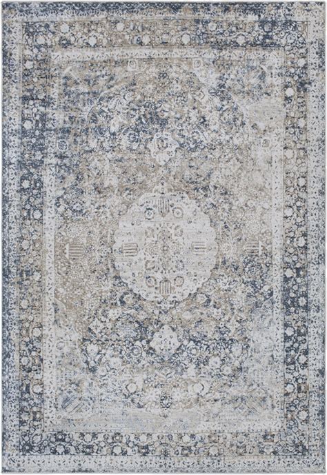 Markandday Area Rugs 2x3 Finistere Traditional Medium Gray Area Rug 2