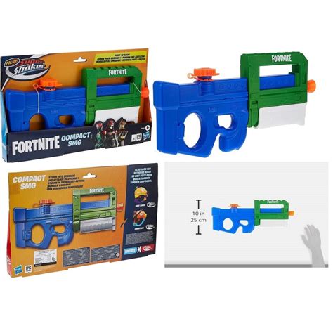 Buy Nerf Fortnite Super Soaker 8 Toy Compact Smg Water Blaster Pump