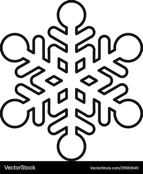 Cute Snowflake Clipart Black And White