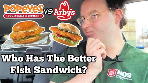 Popeye S Cajun Flounder Sandwich Vs Arby S Spicy Fish Sandwich Review