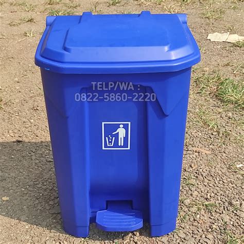 Jual Tong Sampah Injak Liter Biru Pcs Kota Bogor Tempat