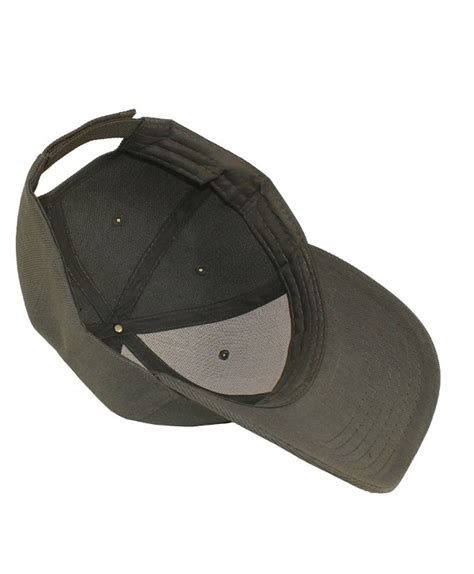 Plain Adjustable Velcro Baseball Cap Dark Grey CB11H15OJ65