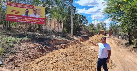 Barra da Estiva Deputado Marquinho Viana visita a conclusão das obras