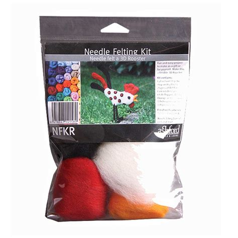 Ashford Needle Felting Kit Rooster The Woolery