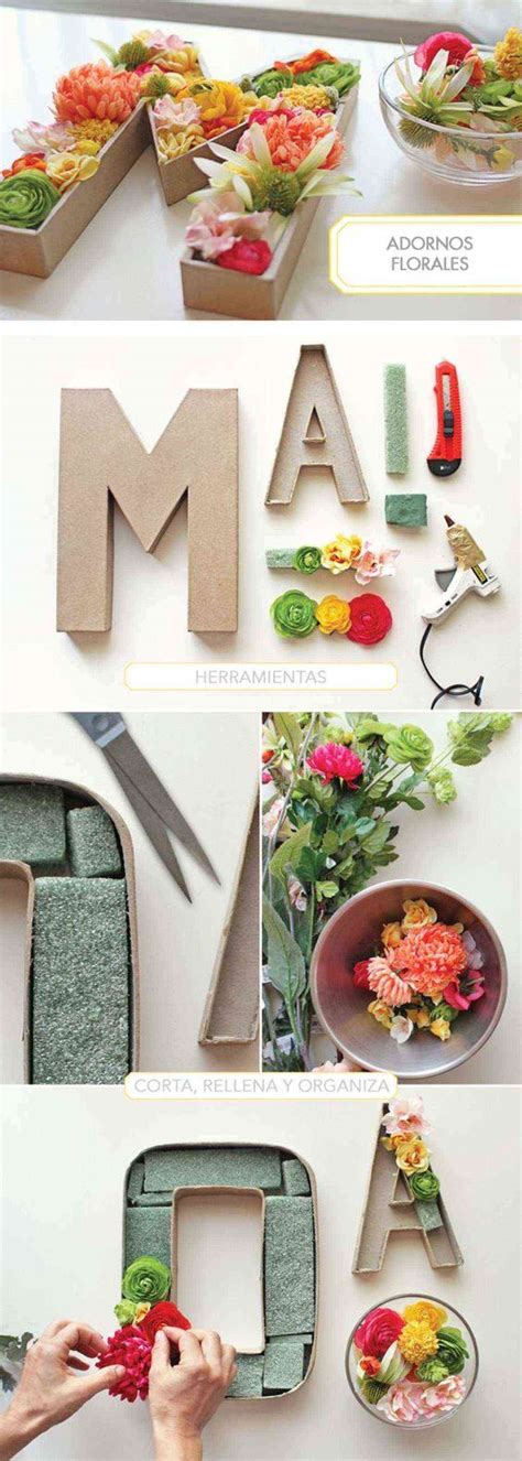 Manualidades C Mo Hacer Letras Con Relieve Para Decorar