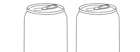 Soda Can Template Medium