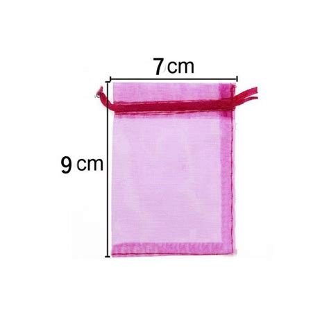 Lot De 10 Sacs Organza Sachets Pochettes Cadeau En Organza Avec Rubans