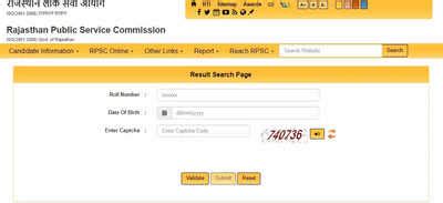 Rpsc Ras Final Result Marks Released At Rpsc Rajasthan Gov In